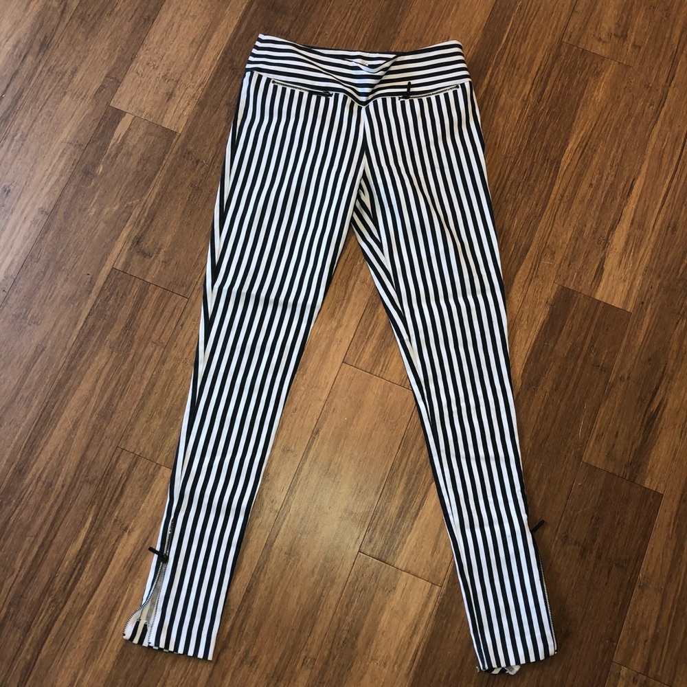 Nicole Miller Atelier Striped Skinny Pants